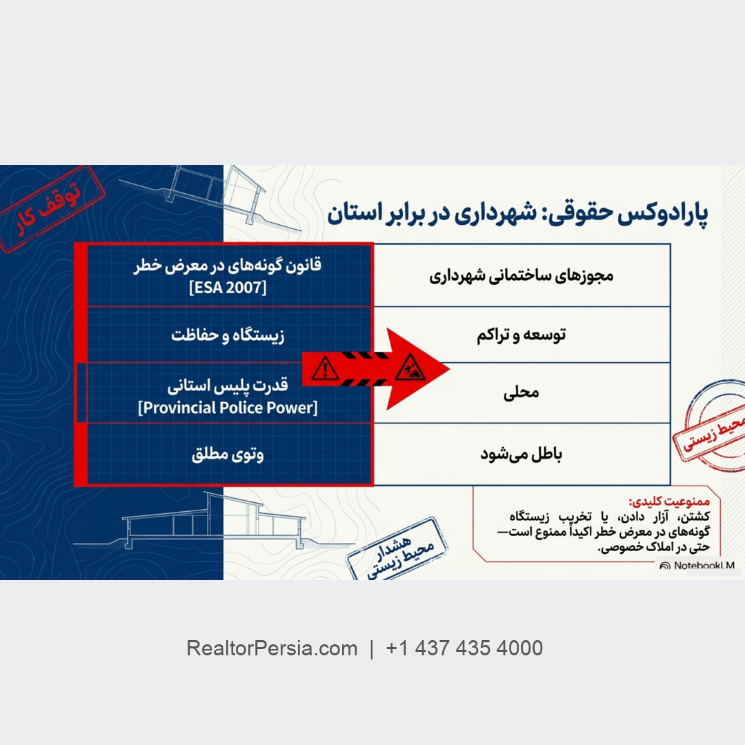 لانه پرنده و توقف پروژه ساختمانی 