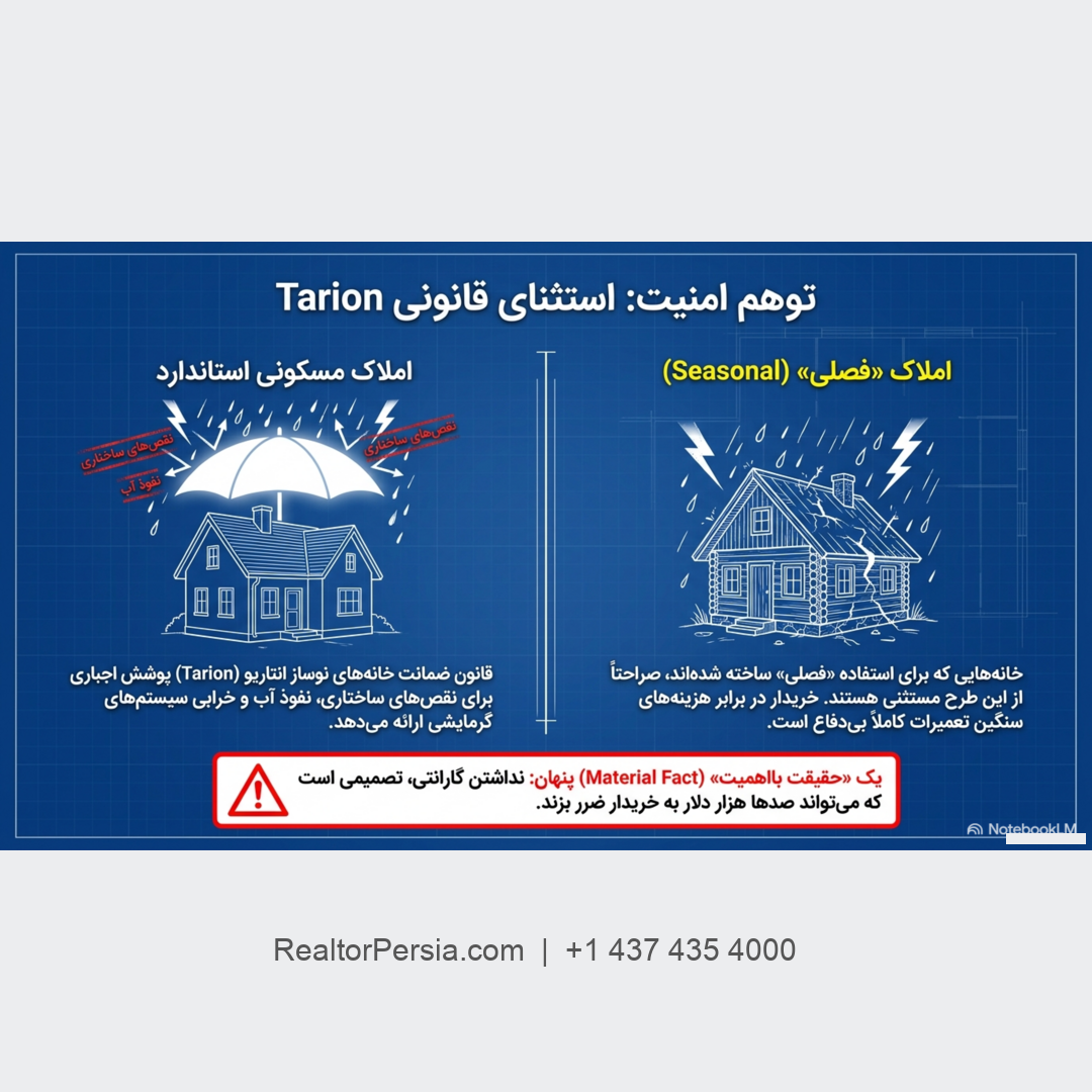 خانه فصلی در انتاریو و گارانتی تریون 