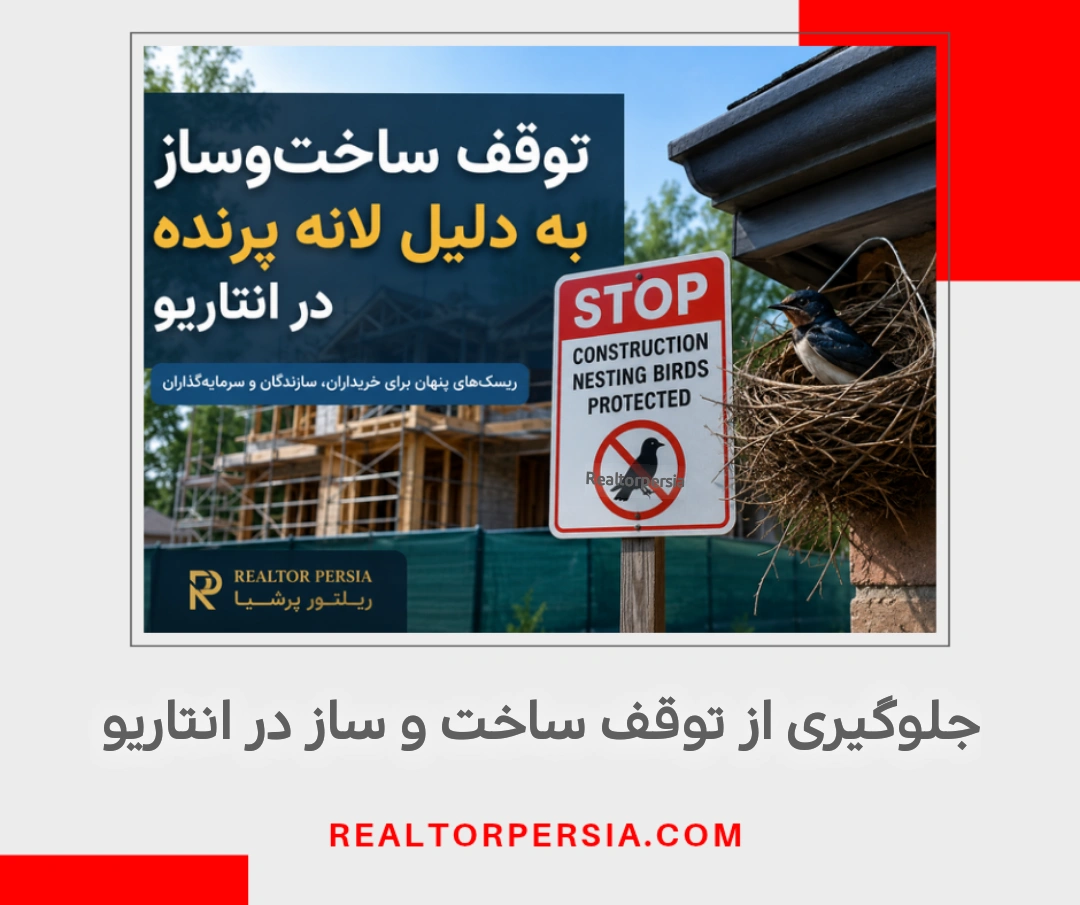 توقف ساخت و ساز به دلیل لانه پرنده در انتاریو